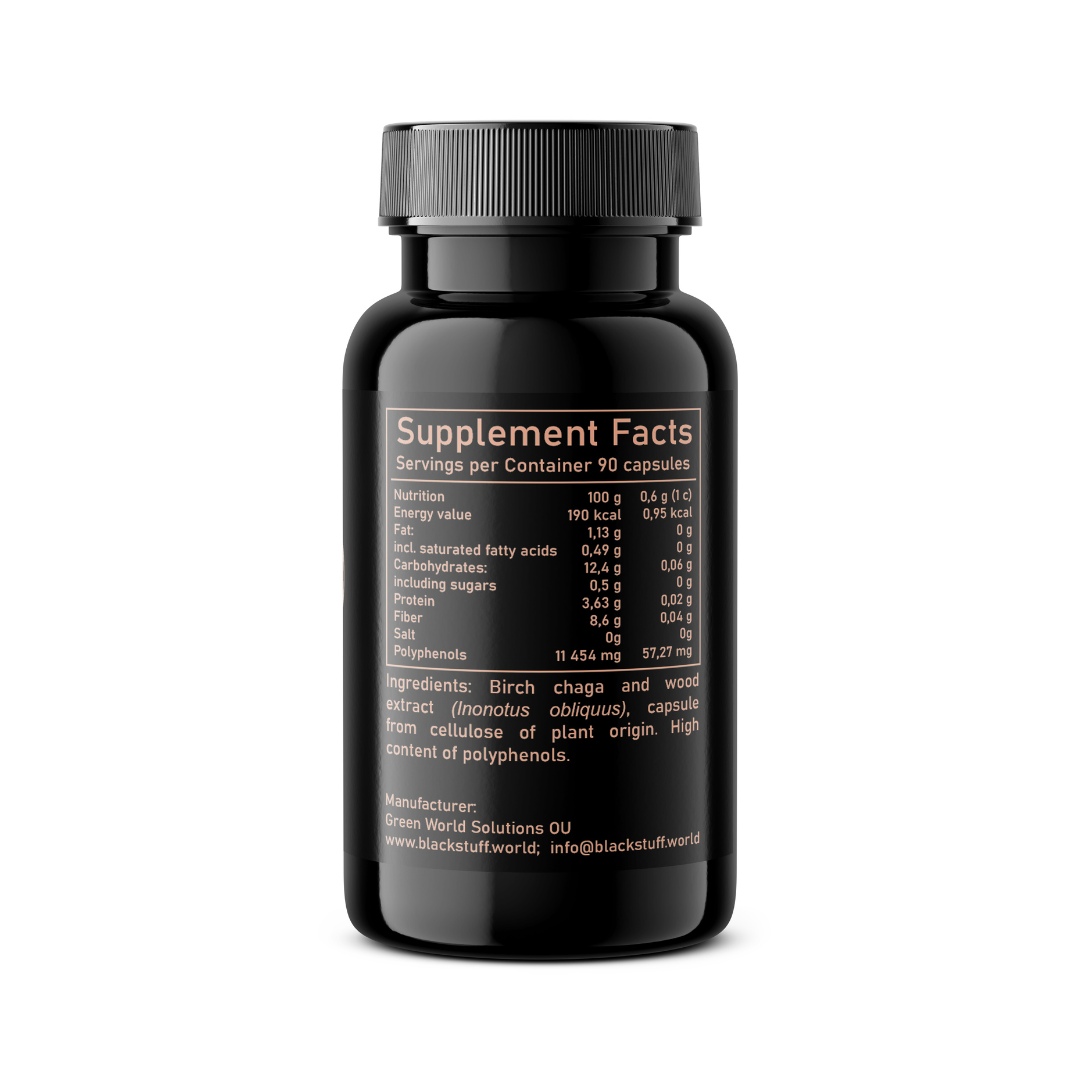 Capsule di Polifenoli dell'Albero della Roba Nera (90 caps)