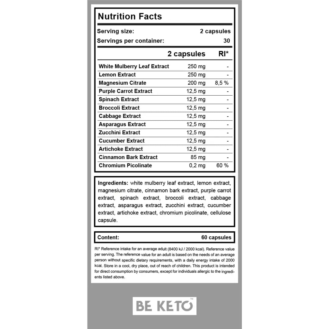 Beketo glucose control blood sugar stabilizer (60 caps)
