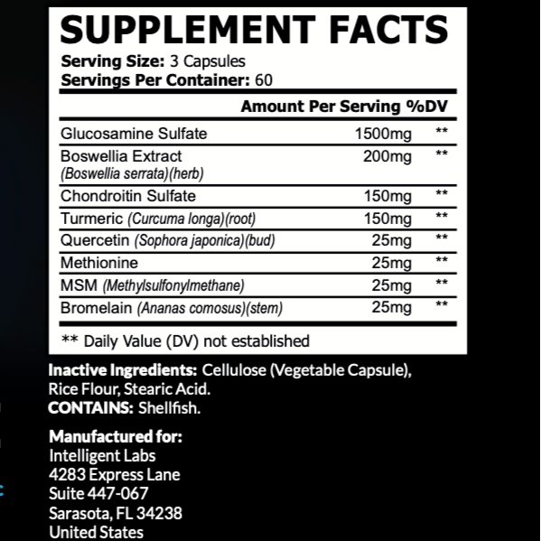 Intelligent Labs Glucosamine (180 caps)