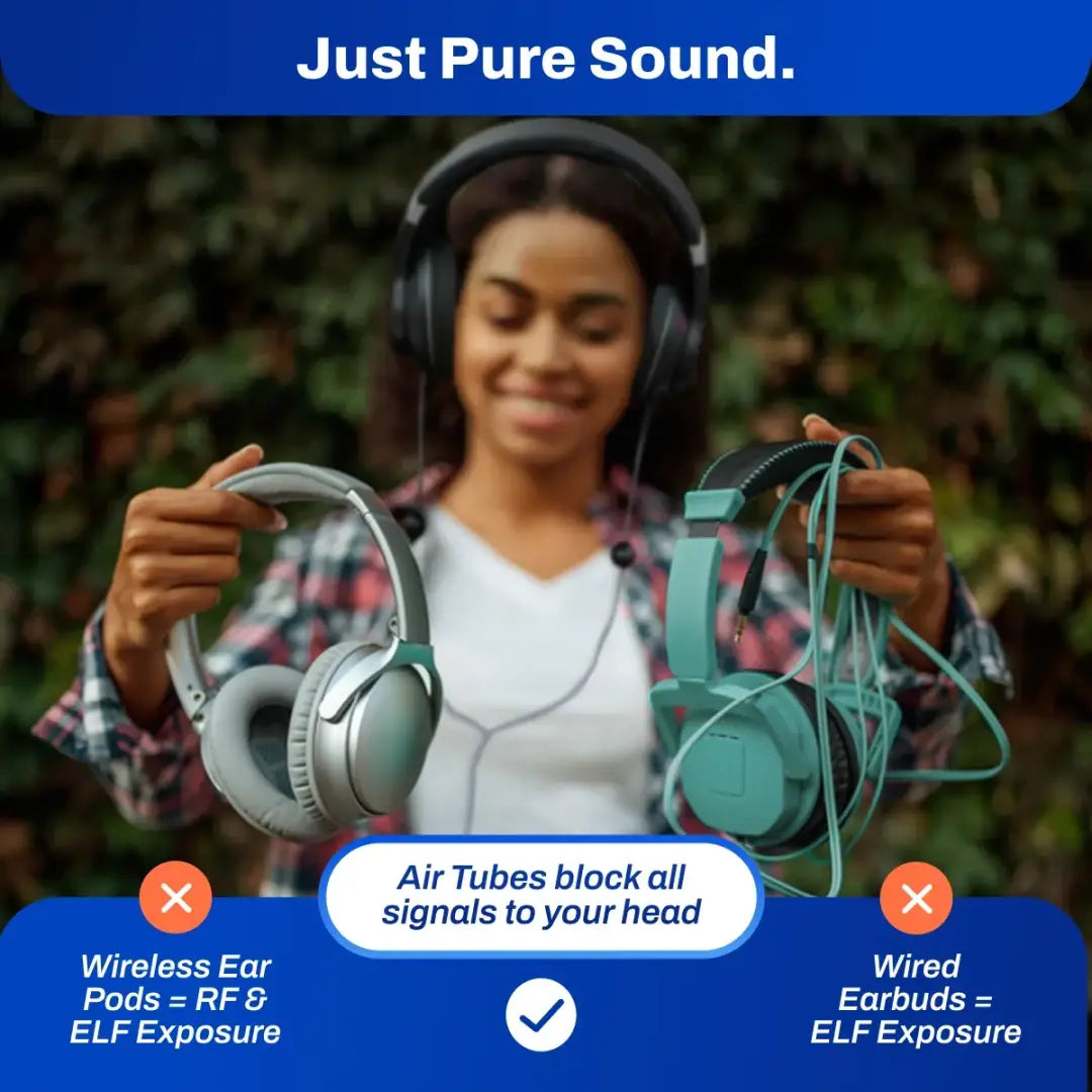 Defendershield emf radiation-free headphones - device