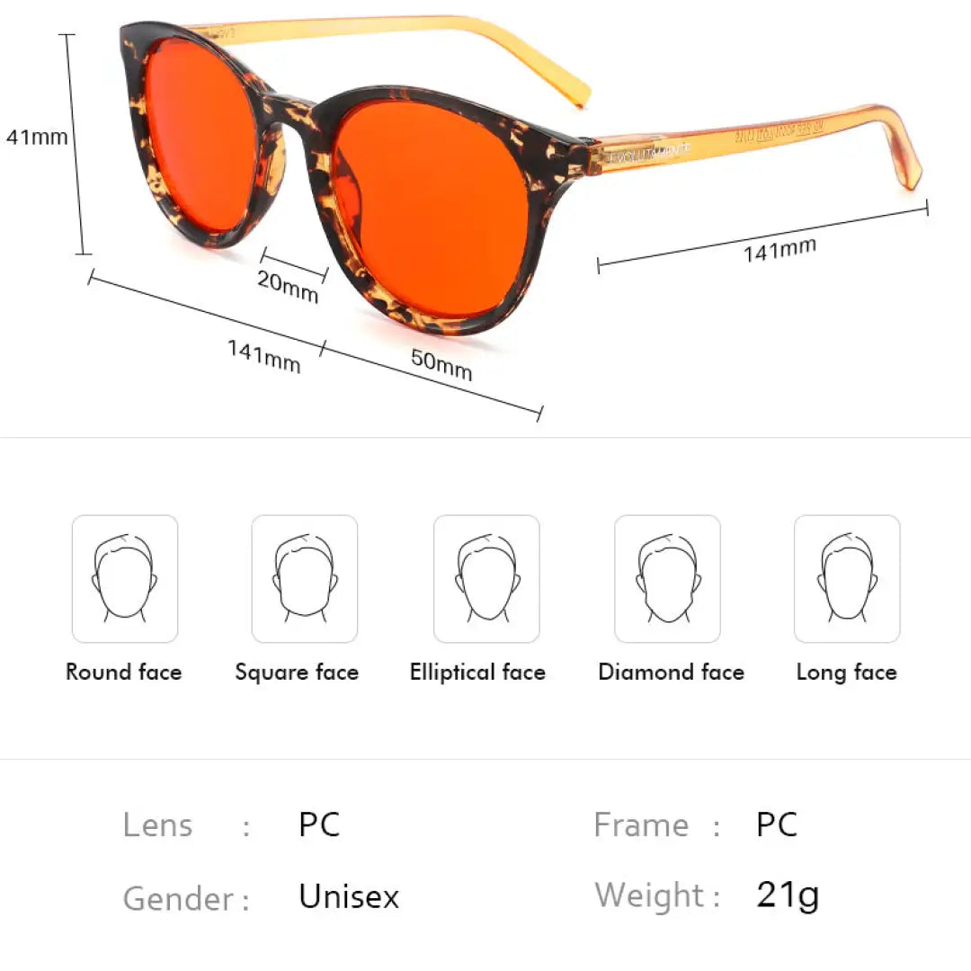 Evolutamente celebrity glasses (red night lens) - device
