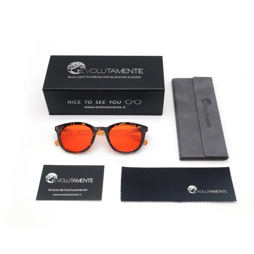 Evolutamente celebrity glasses (red night lens) - device