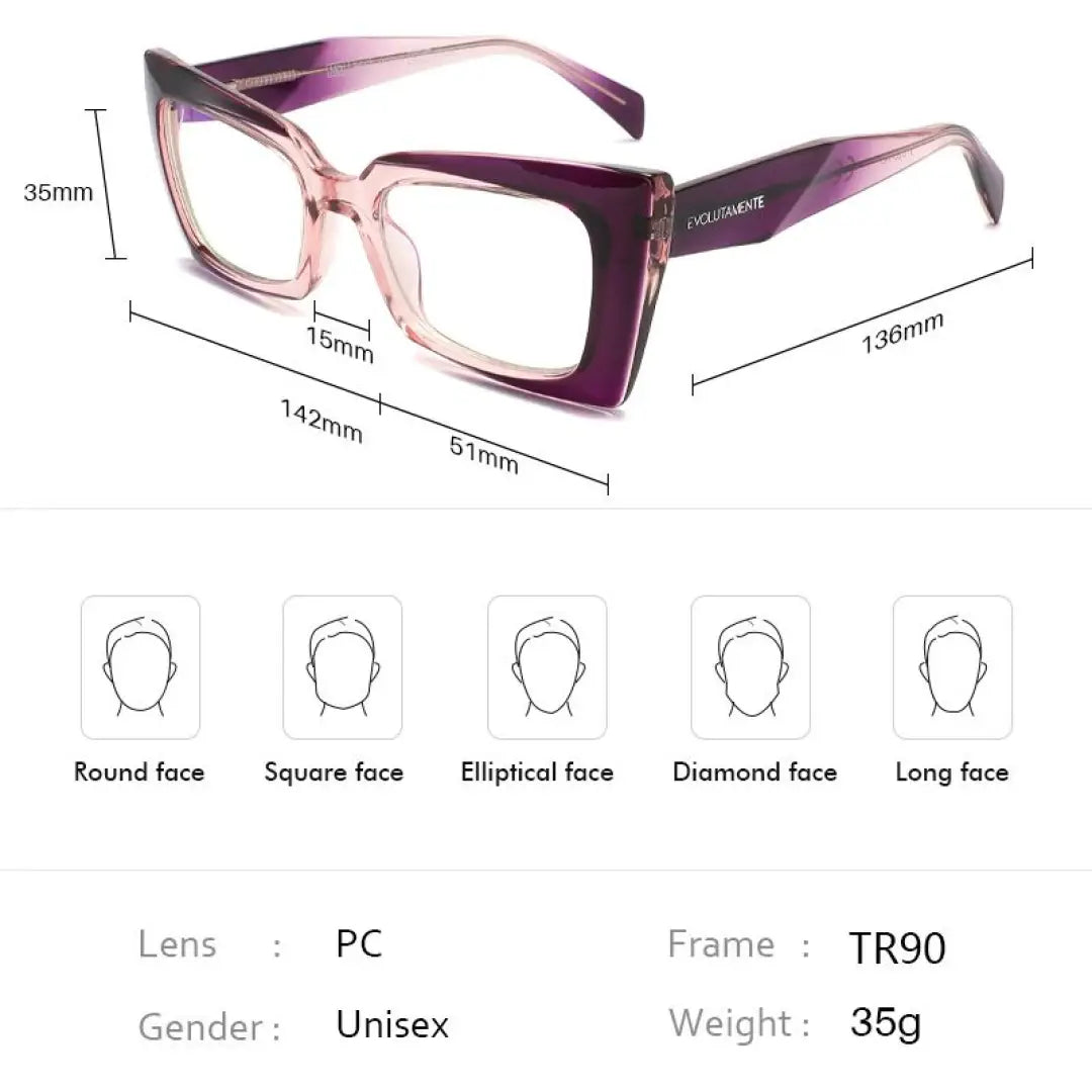 Evolutamente cherry glasses (clear daytime lens) - device