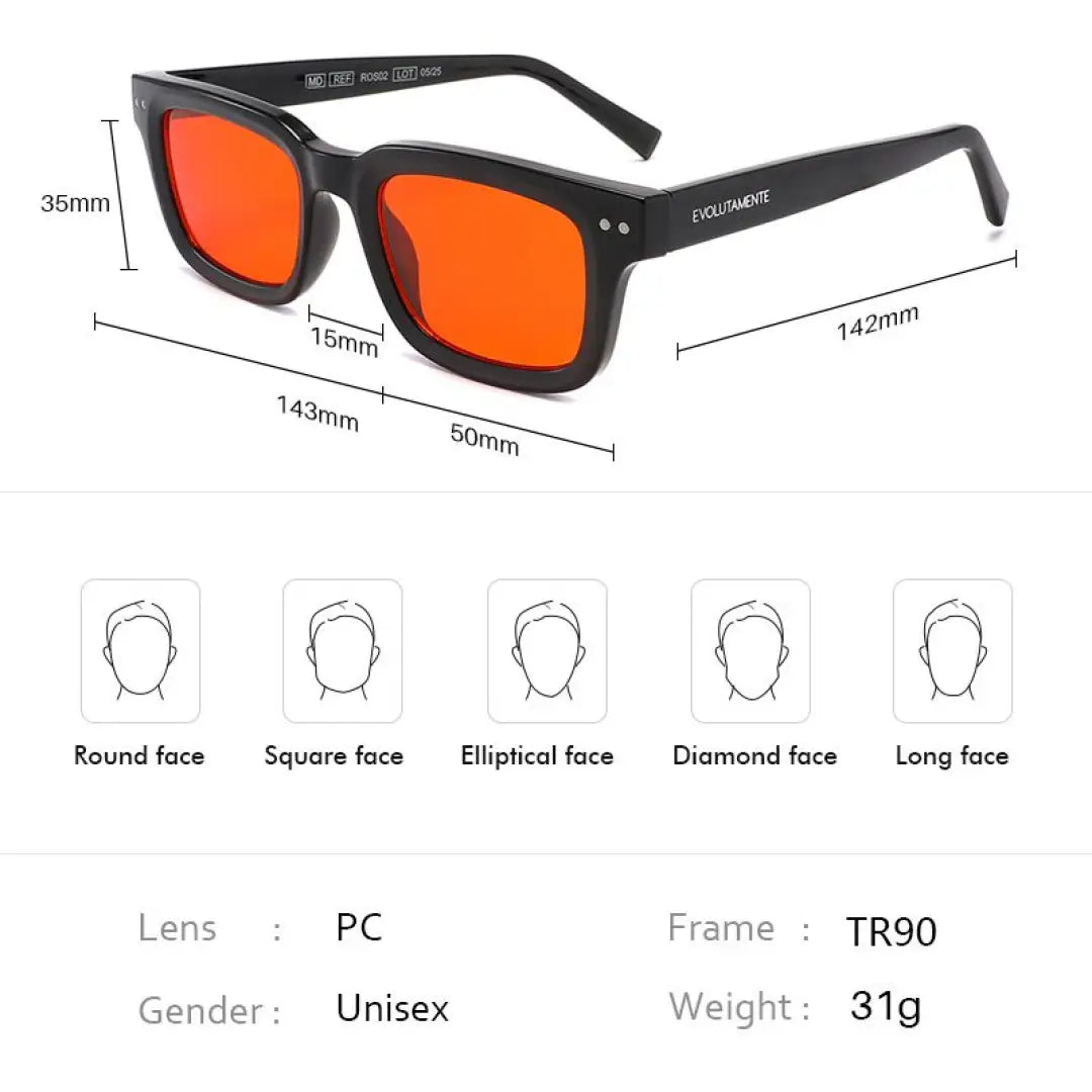 Evolutamente dex glasses (red night lens) - device