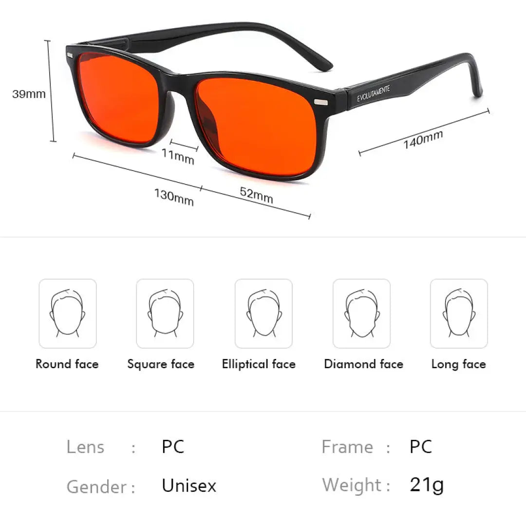 Evolutamente joy glasses (red night lens) - device