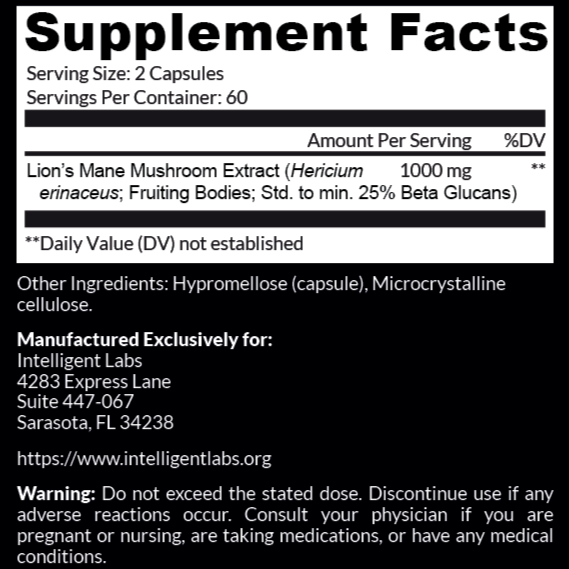 Intelligent Labs Lion's Mane (120 caps)