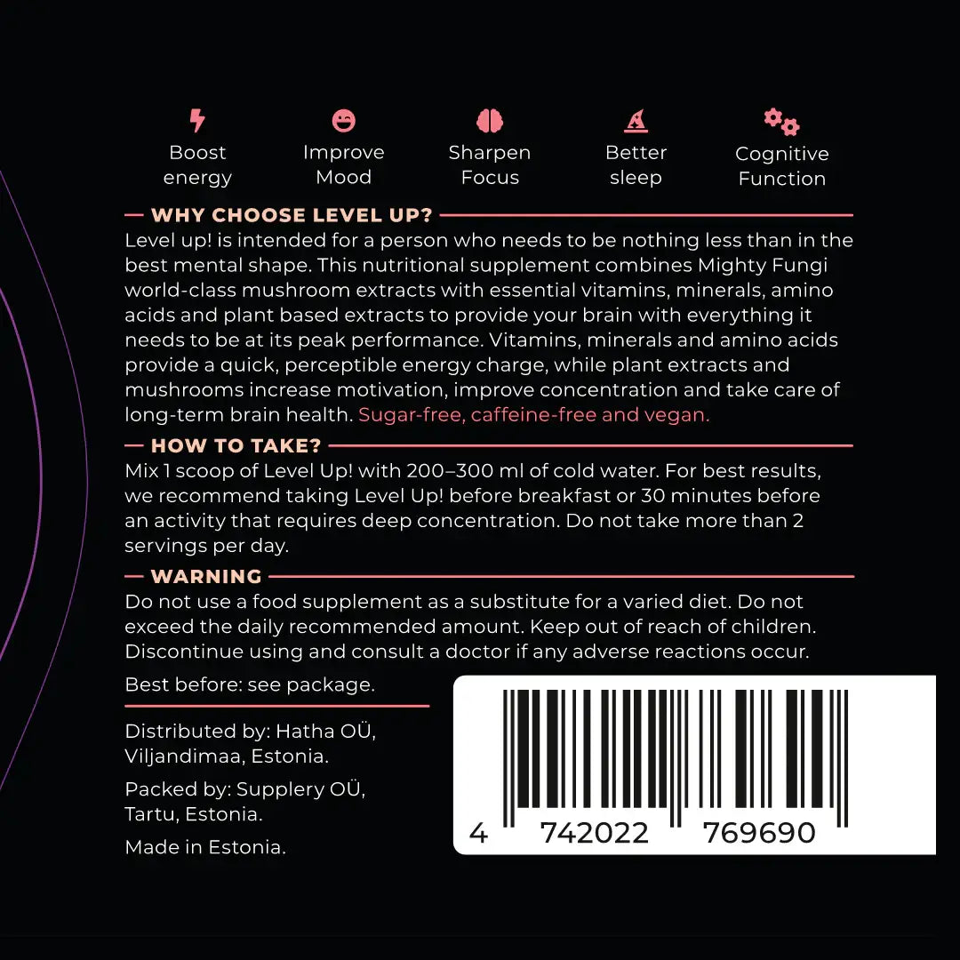 Mighty fungi level up (144 g) - food