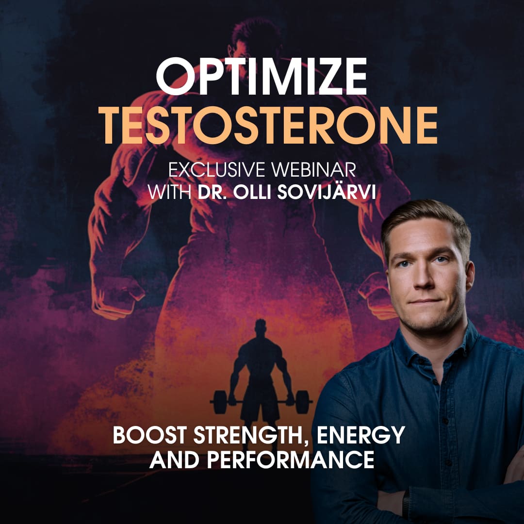 Ottimizzare il testosterone: Aumenta la forza, l'energia e le prestazioni (registrazione del webinar)