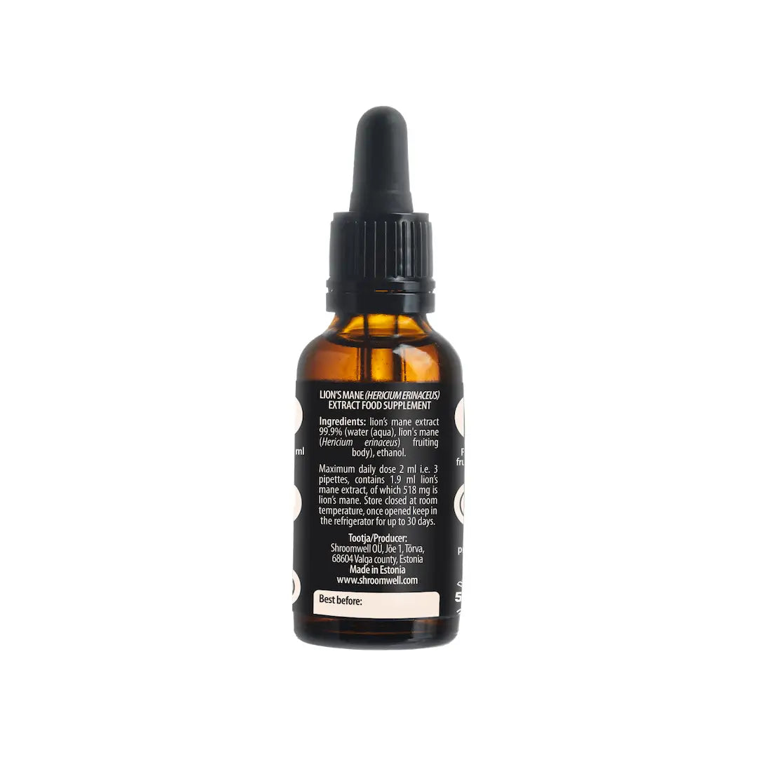 Shroomwell lion’s mane extract (30 ml) - supplement
