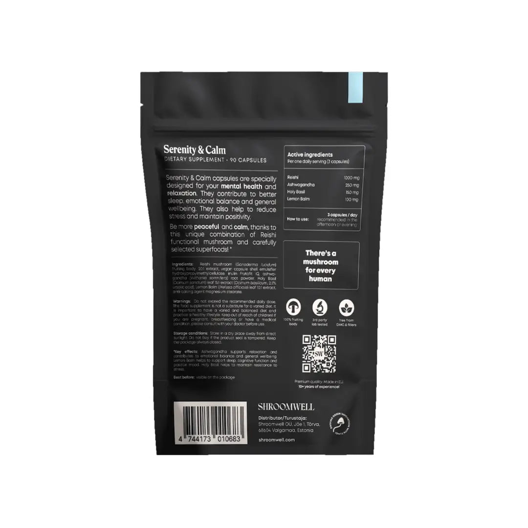 Shroomwell serenity & calm (90 caps) - supplement