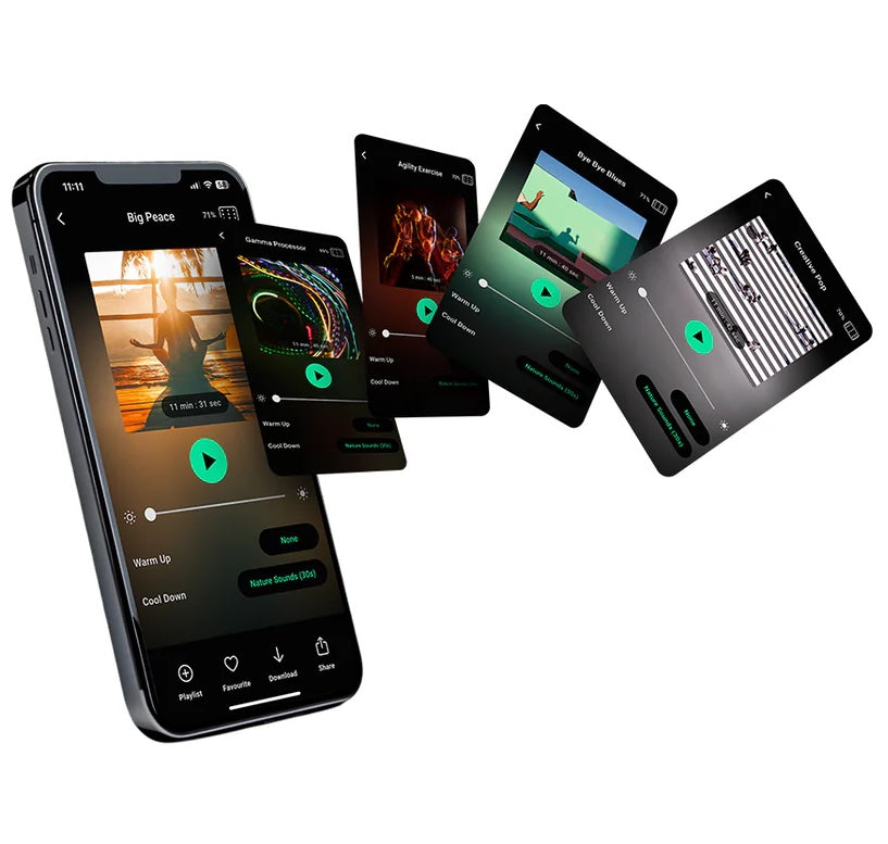 NeuroVIZR (brain engagement and relaxation device)