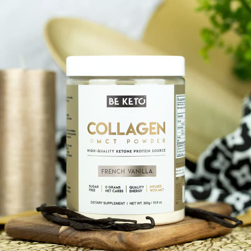 BeKeto Collagen + MCT Oil – French Vanilla (300 g)