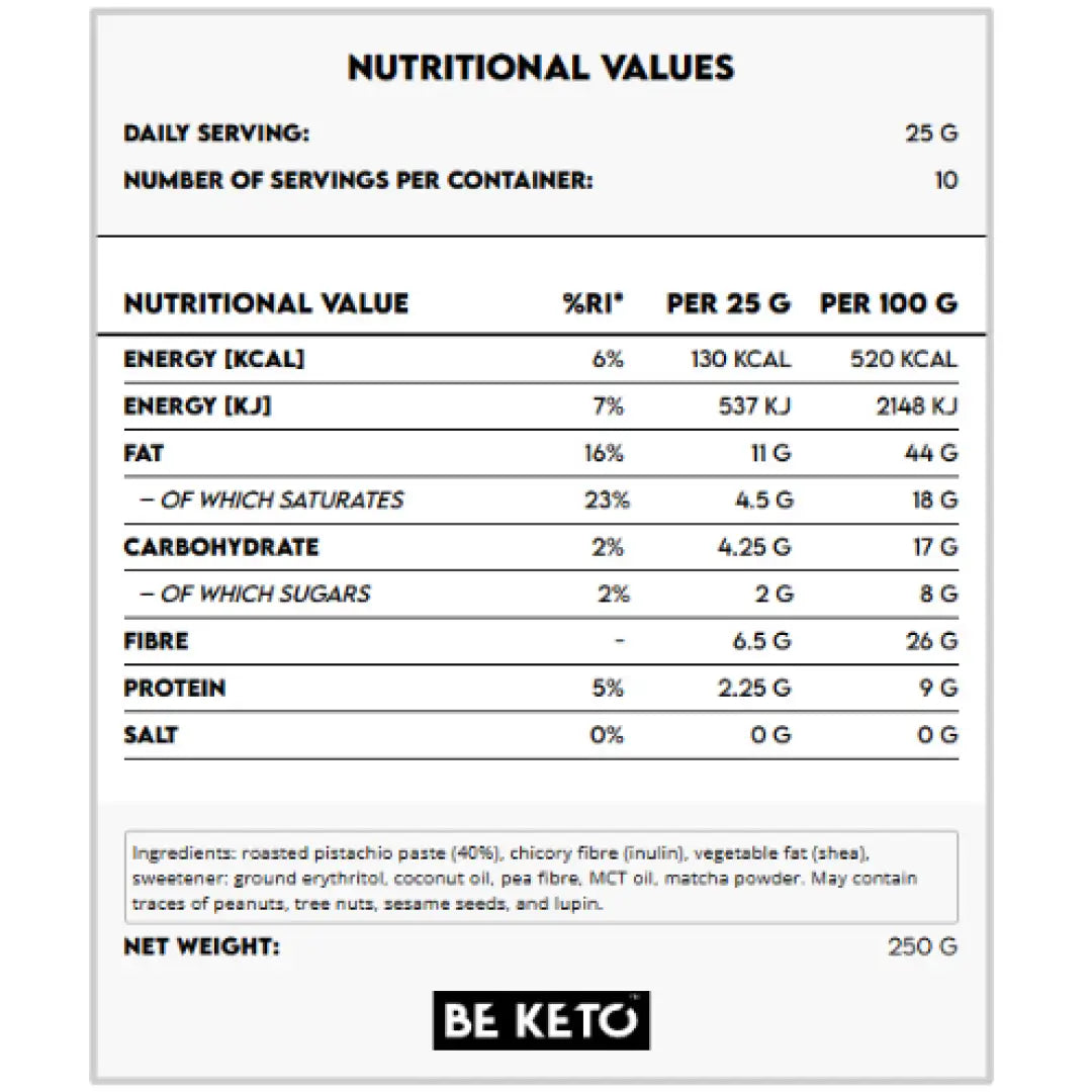 Beketo pistachio queen keto cream (250 g) - food