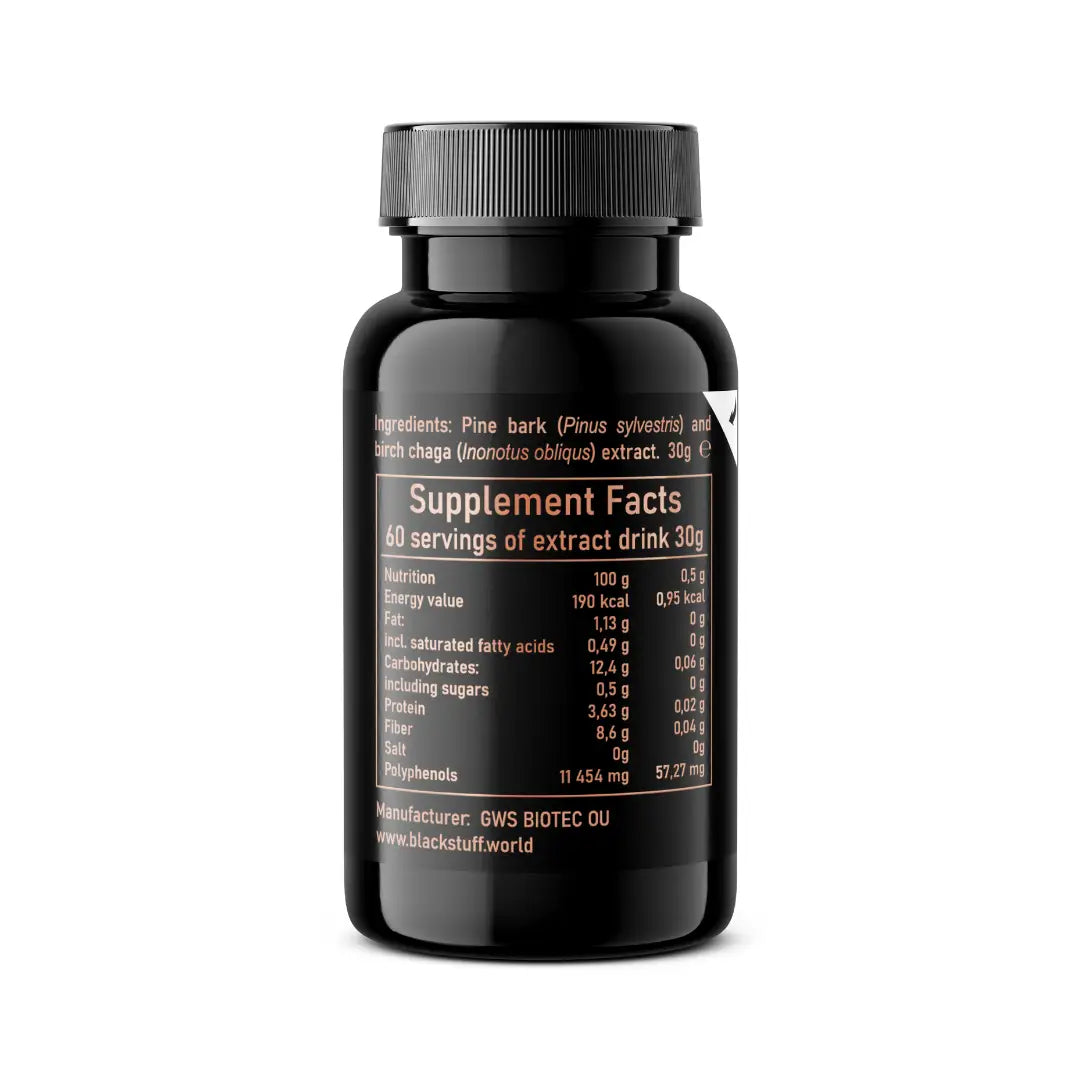Black stuff tree polyphenol powder (30 g) - food
