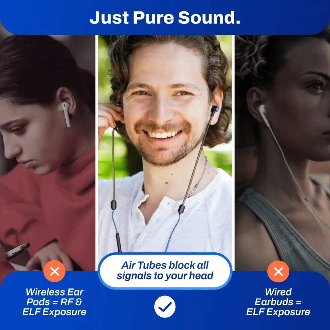 Defendershield emf radiation-free earbud headphones - device
