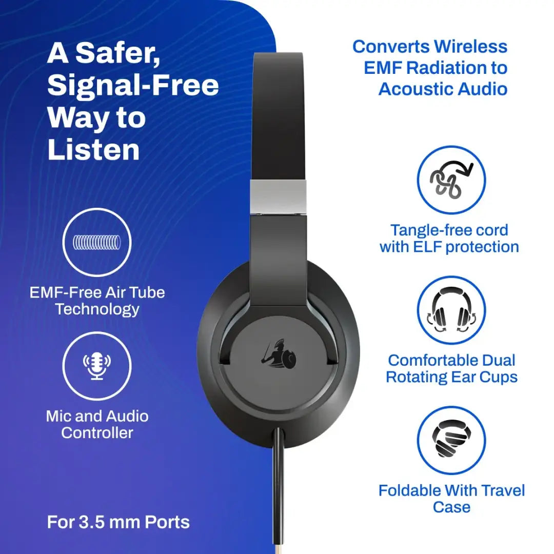 Defendershield emf radiation-free headphones - device