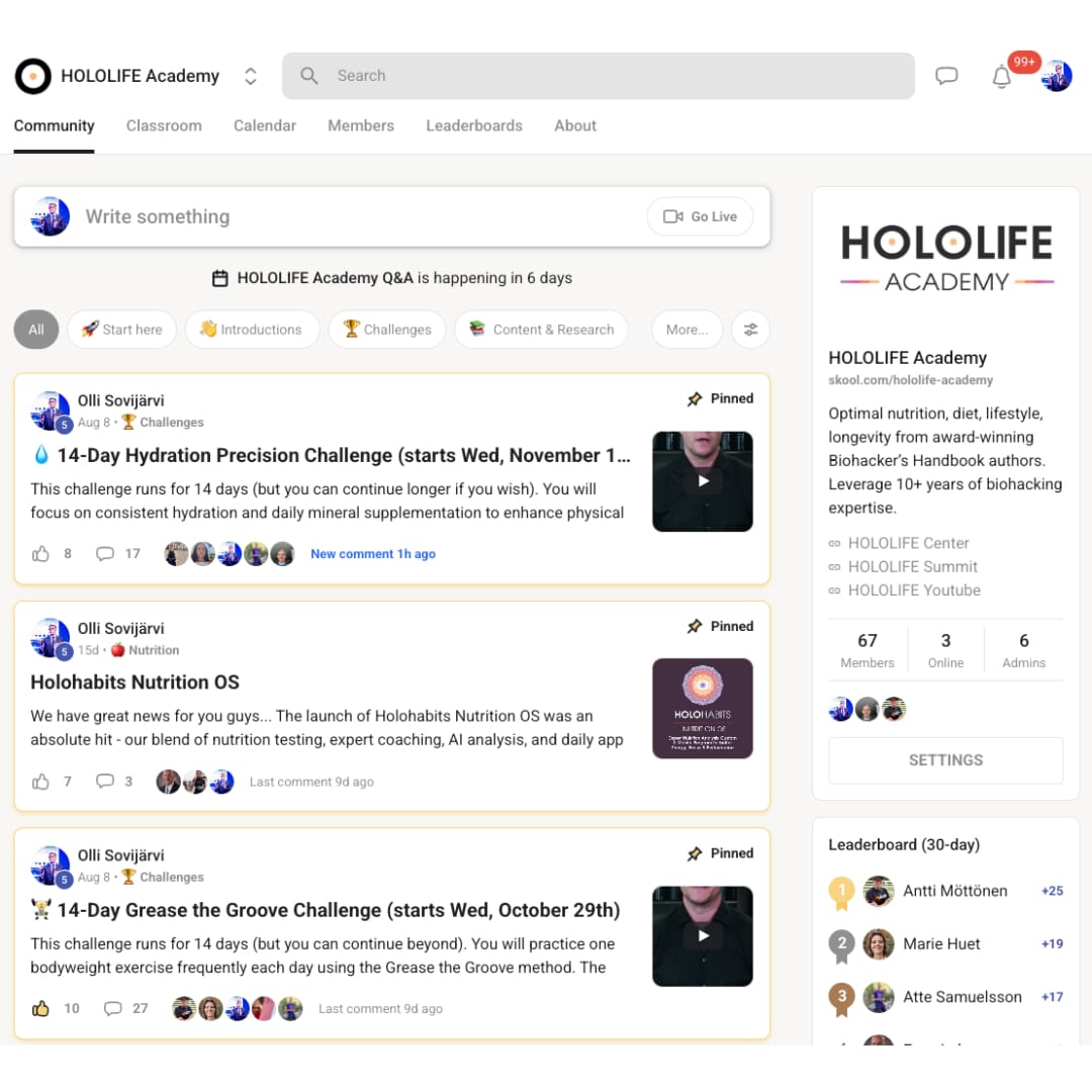 Hololife academy lifetime membership - online course