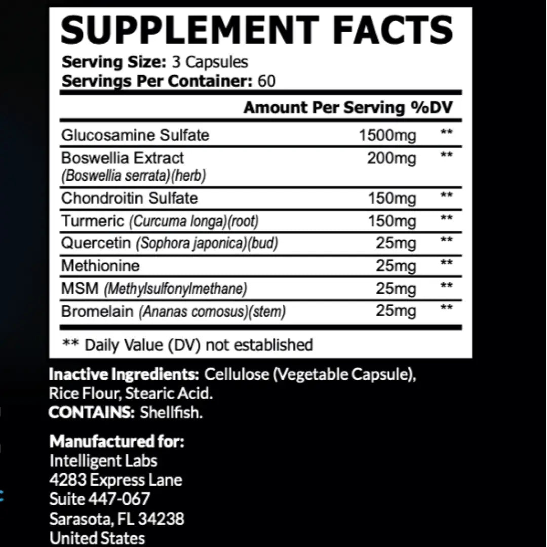Intelligent labs glucosamine (180 caps) - supplement
