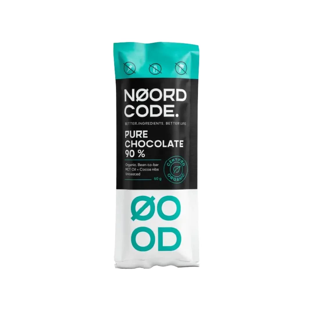 NoorCode Økologisk ren chokolade 90% (12 x 60 g)