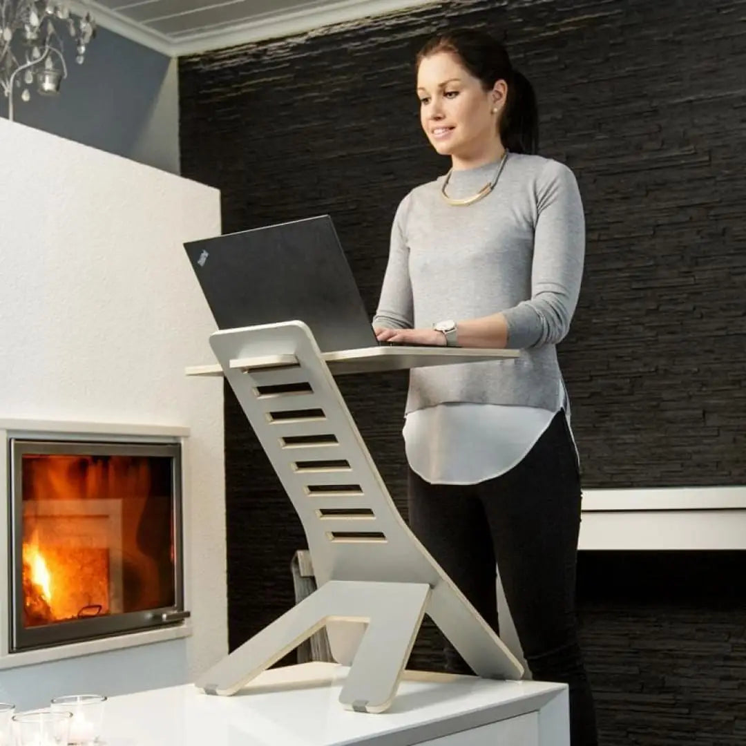 Portable wooden standing desk (full set) - device