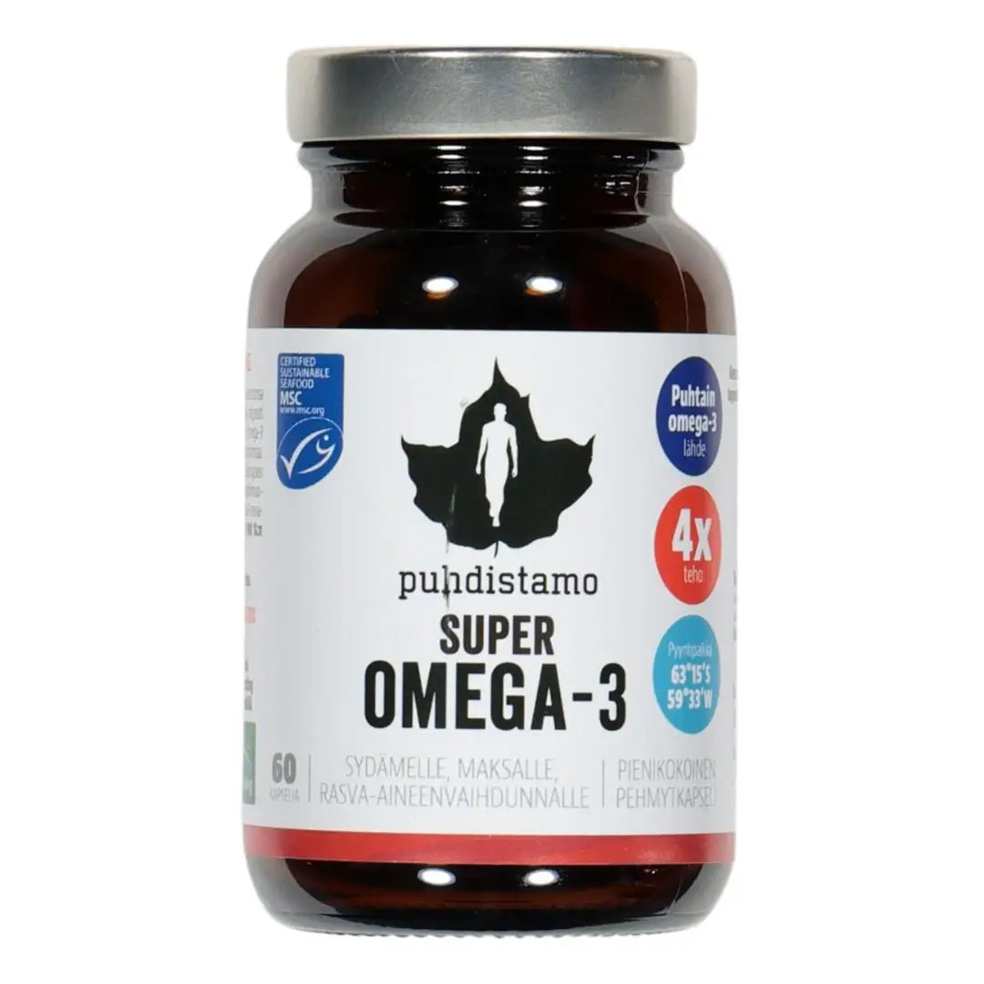 Puhdistamo super omega-3 (60 caps) - supplement