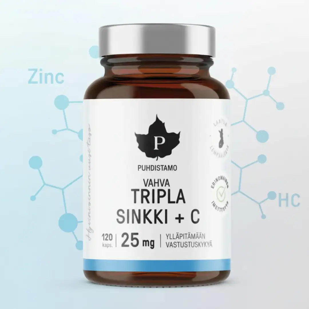 Puhdistamo triple zinc + c (120 caps) - supplement