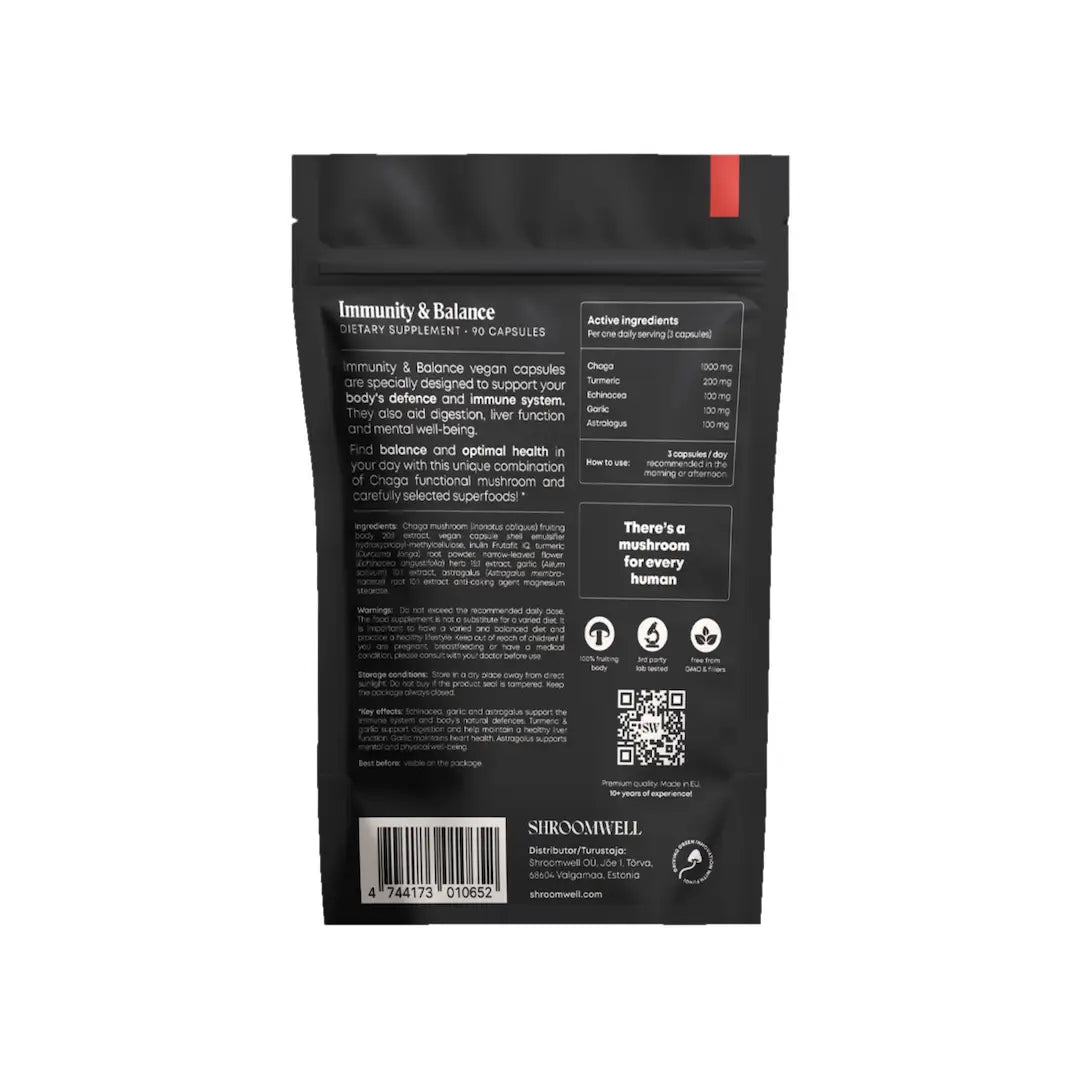 Shroomwell immunity & balance (90 caps) - supplement