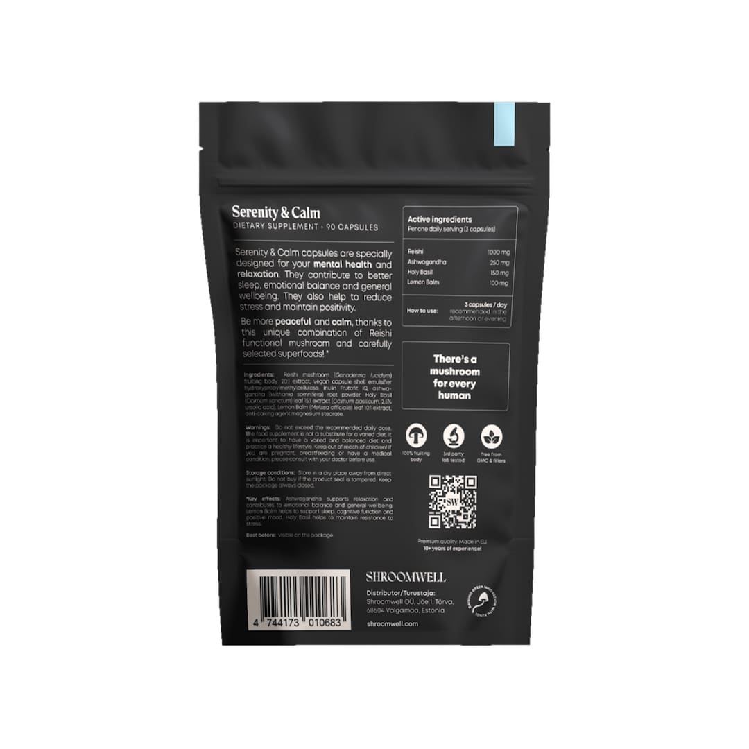 Shroomwell serenity & calm (90 caps) - supplement