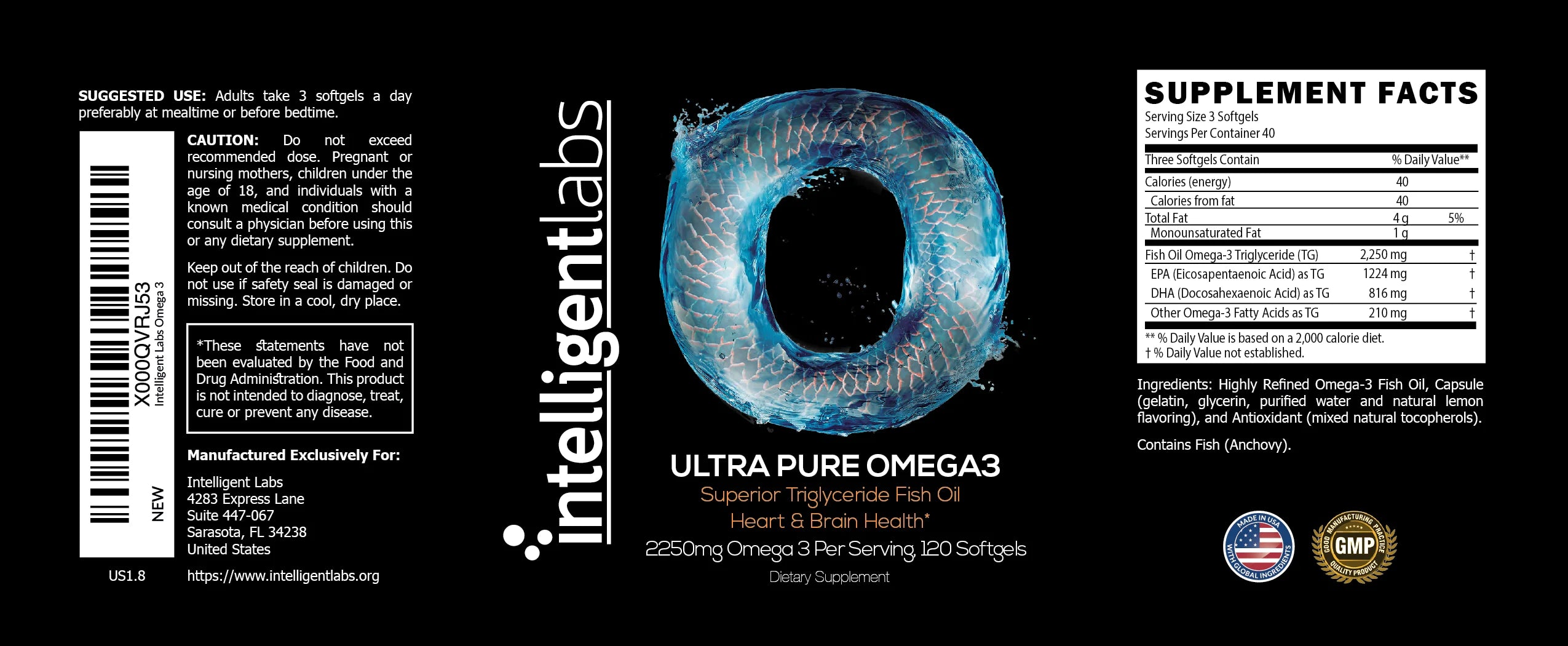 Intelligent Labs Omega 3 (120 caps)